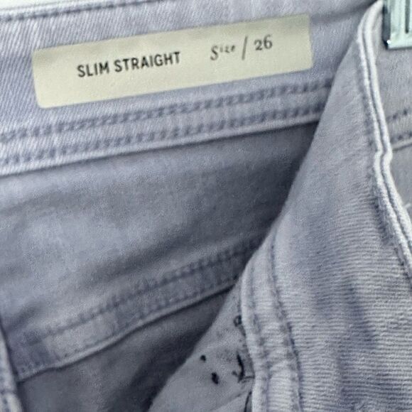 Anthropologie Pilcro Straight Slim Distressed Jeans | Size 25 - Picture 8 of 9